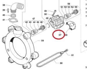 Крышка насоса BP 241/251HS (1х6)